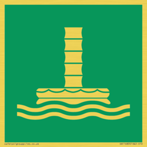 E055 safe condition marine evacuation chute